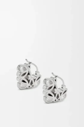Anagram Bombé ringörhängen i sterlingsilver