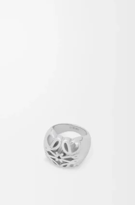 Anagram Bombé signetring i sterlingsilver