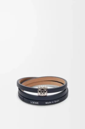 Anagram Bombé Twist-armband i kalvskinn