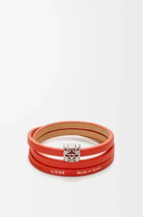 Anagram Bombé Twist-armband i kalvskinn