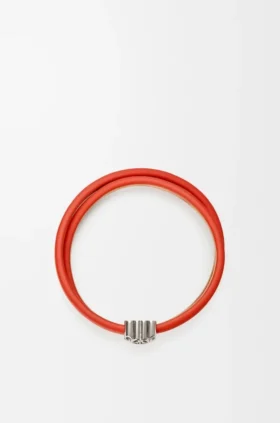 Anagram Bombé Twist-armband i kalvskinn