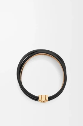 Anagram Bombé Twist-armband i kalvskinn
