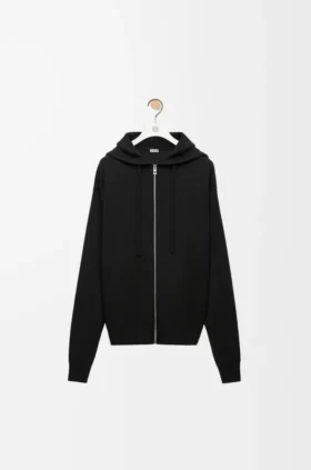 Anagram-hoodie med dragkedja i ull