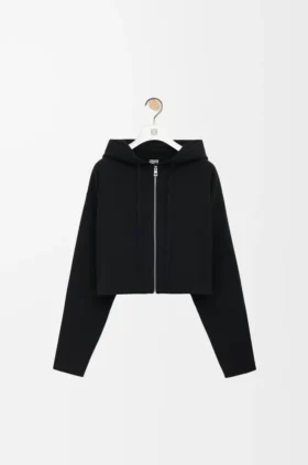 Anagram-hoodie med dragkedja i ull