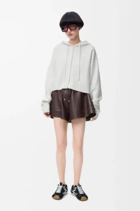 Anagram-hoodie med dragkedja i ull