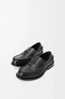 Bobine-Loafer i glansigt kalvskinn