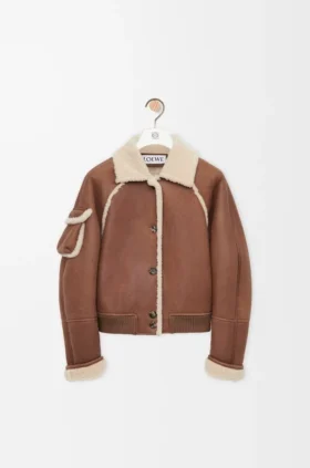 Bomberjacka i shearling