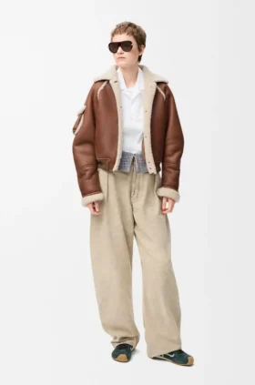 Bomberjacka i shearling