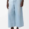 Byxor med dragsko i denim Byxor med dragsko i denim