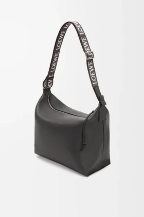 Cubi Crossbody-väska i smidigt, slätt kalvskinn och jacquard