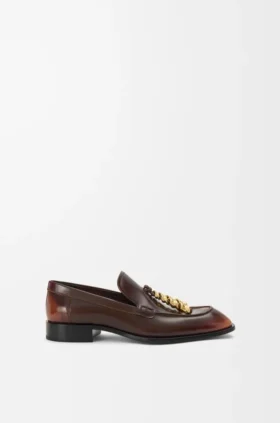 Edge-loafer i borstat kalvskinn