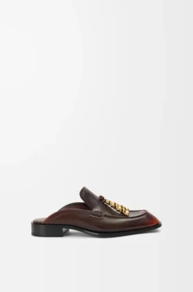 Edge Loafer-mule i borstat kalvskinn
