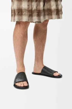 Flex Anagram-sandaler i mjukt kalvskinn