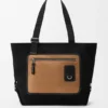 Flex Zipped Tote i canvas och mocka Flex Zipped Tote i canvas och mocka