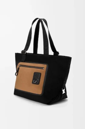 Flex Zipped Tote i canvas och mocka