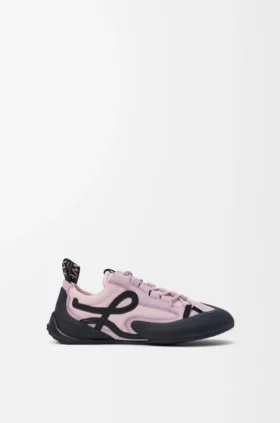 Grip-Sneakers i nylon och mocka