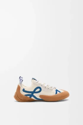 Grip-Sneakers i nylon och mocka