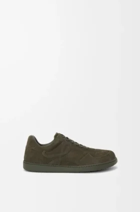 Jambo-sneakers i kalvskinn i mocka