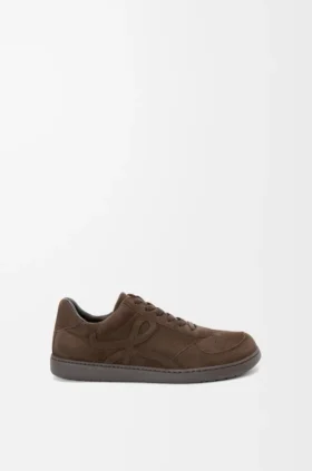 Jambo-sneakers i kalvskinn i mocka
