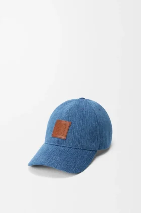 Keps med patch i denim