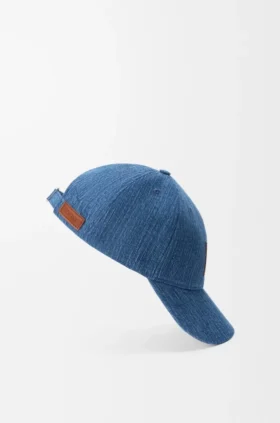 Keps med patch i denim