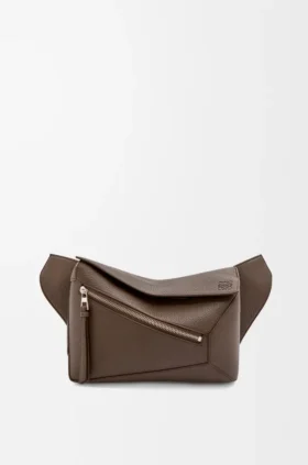 Liten Puzzle Bumbag i kornat kalvskinn