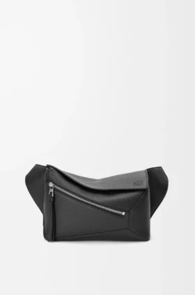 Liten Puzzle Bumbag i kornat kalvskinn