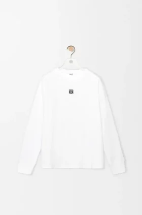 Långärmad T-shirt i bomull med oversized-passform