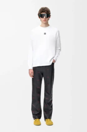 Långärmad T-shirt i bomull med oversized-passform