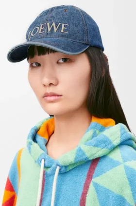 Loewe-keps i denim
