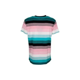 Loewe kortärmad tröja för män i bomull med randigt mönster och broderad logotyp H6109950Pc-9990