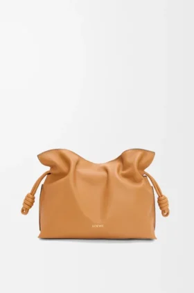 Medium Flamenco-clutch i nappa-kalvskinn
