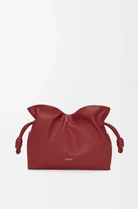 Medium Flamenco-clutch i nappa-kalvskinn