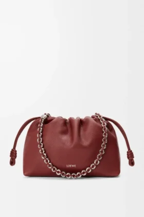 Medium Flamenco Purse i finkornigt kalvskinn