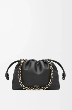 Medium Flamenco Purse i mjukt nappa-lammskinn