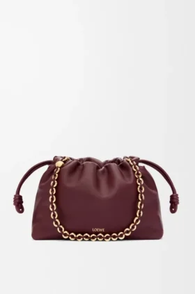Medium Flamenco Purse i mjukt nappa-lammskinn