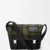 Medium Flex Messenger i canvas och borstat mocka Medium Flex Messenger i canvas och borstat mocka
