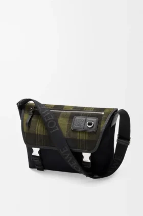 Medium Flex Messenger i canvas och borstat mocka