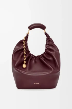 Medium Squeeze Bag i mjukt nappa-lammskinn