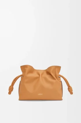 Mini Flamenco-clutch i nappa-kalvskinn