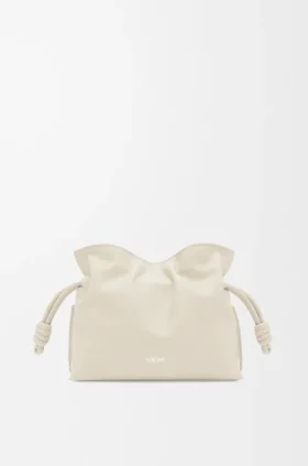 Mini Flamenco-clutch i nappa-kalvskinn