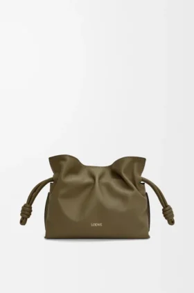 Mini Flamenco-clutch i nappa-kalvskinn
