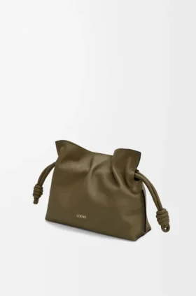 Mini Flamenco-clutch i nappa-kalvskinn