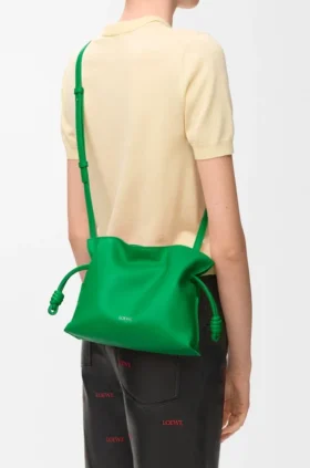 Mini Flamenco-clutch i nappa-kalvskinn