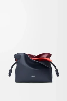 Mini Layered Flamenco Clutch i nappa-kalvskinn