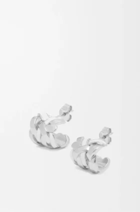 Nest små hoop-örhängen i sterlingsilver och emalj Nest små hoop-örhängen i sterlingsilver och emalj