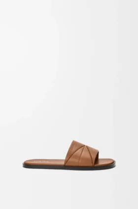Origami-sandaler i mjukt kalvskinn