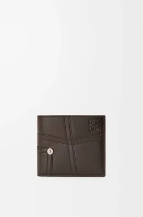 Panta bifold-plånbok i glänsande kalvskinn