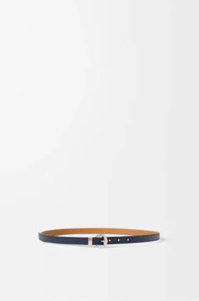Pebble-bälte i slätt kalvskinn