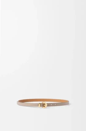 Pebble-bälte i slätt kalvskinn